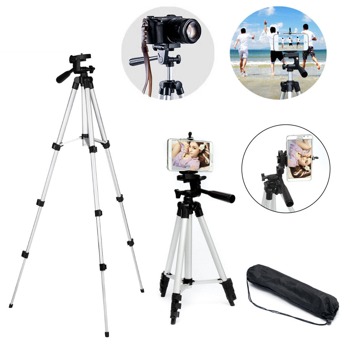 Professional Camera Tripod Stand Holder Mount For Cell Phone, Portable Tripod, Mobile Phone Live Stream Holder, Camera Tripod Au+hentic Sport Spot