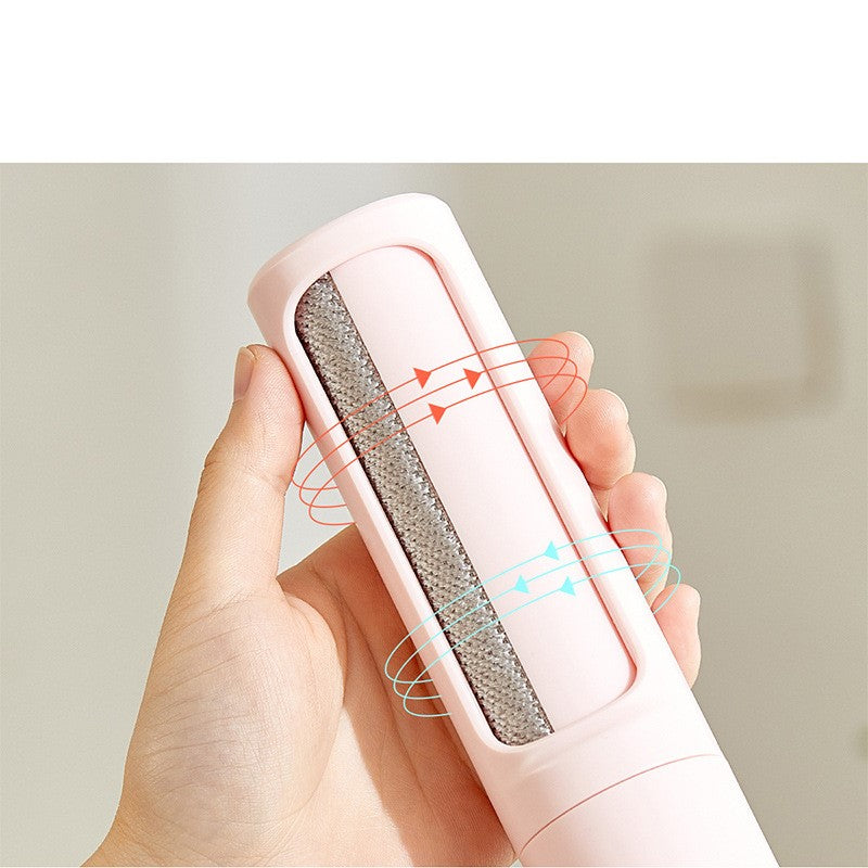2-1 Reusable Pet Hair Remover Brush Lint Roller Portable Effective Self Cleaning Tool for Cat Dog Fur Hair Dust Removal Brush Au+hentic Sport Spot