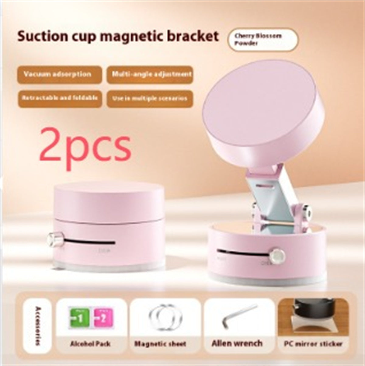 Foldable Magnetic Vacuum Car Phone Holder Foldable Suction Cup With Suction Cup Hands-Free Navigation For Smart Phone Au+hentic Sport Spot