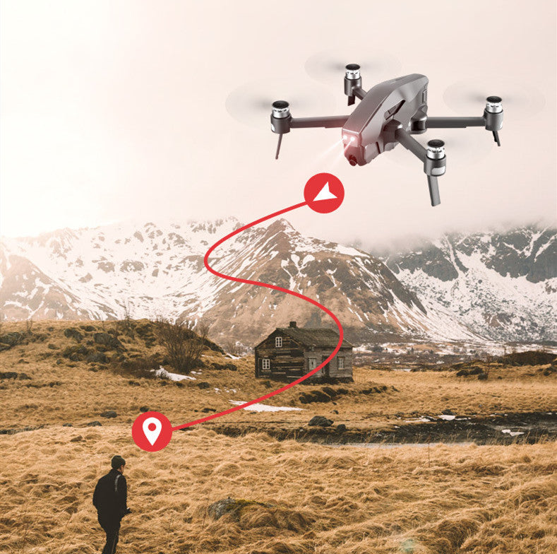 BrushGlide QuadRover Flying Drone Professional GPS foldable drone Four-axis GPS Brushless Folding Aircraft