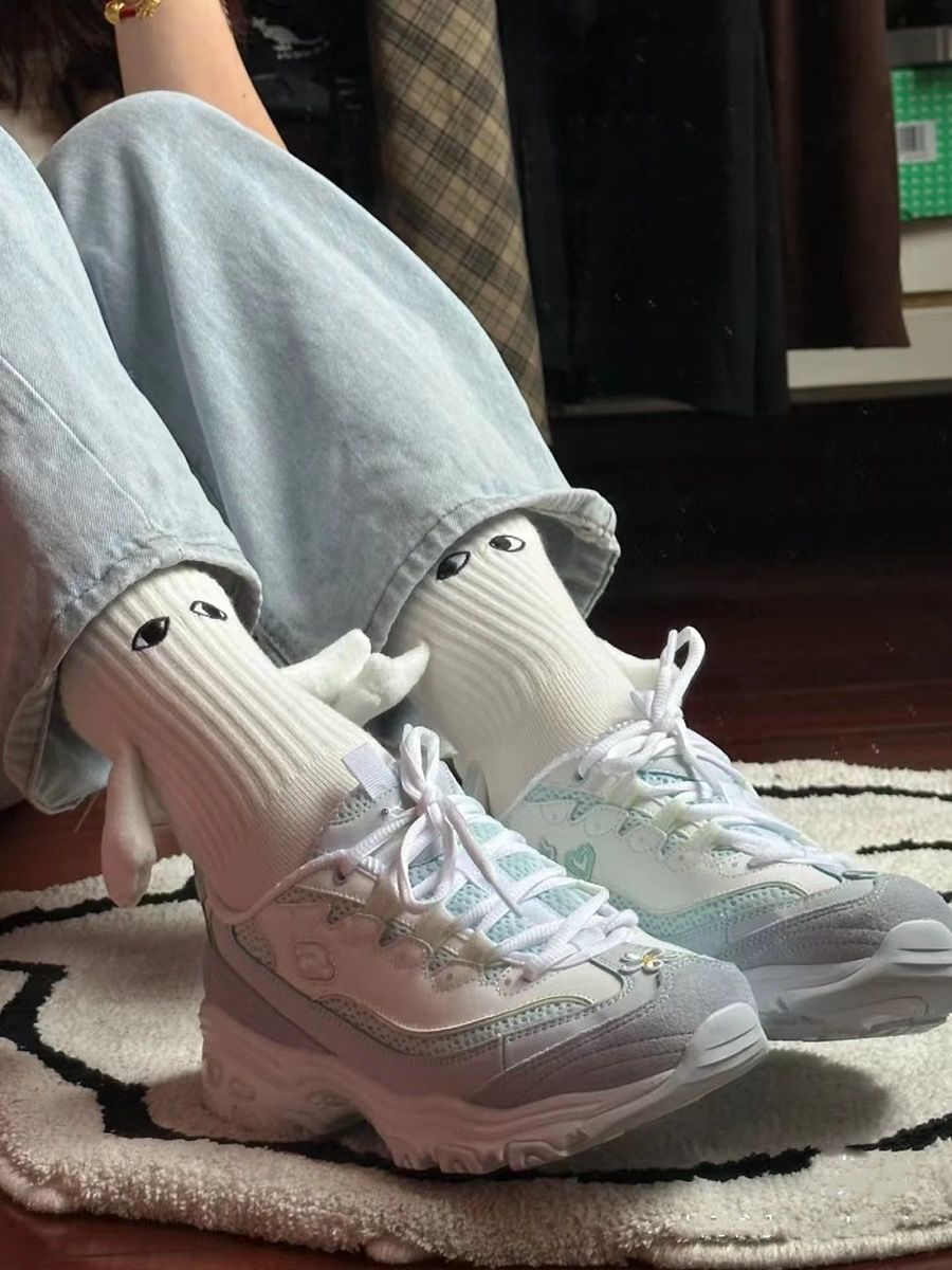 Magnetic Suction Hand In Hand Couple Socks Cartoon Lovely Breathable Comfortable Socks For Women Holding Hands Sock Au+hentic Sport Spot