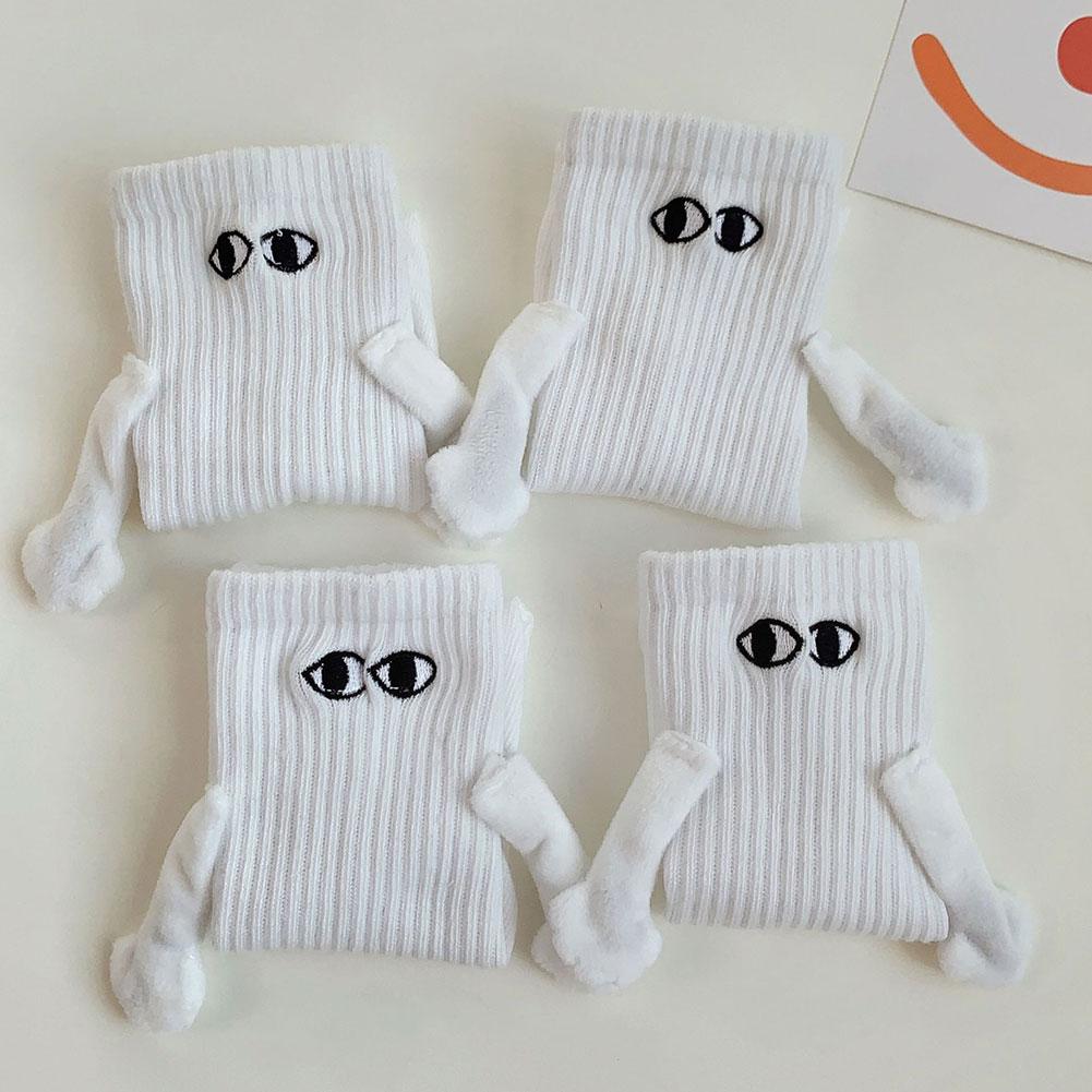 Magnetic Suction Hand In Hand Couple Socks Cartoon Lovely Breathable Comfortable Socks For Women Holding Hands Sock Au+hentic Sport Spot