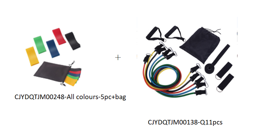 5 Piece Resistance Bands, Exercise Home Workout Bands Stretching Bands for Legs, Physical Therapy, 5 Level Resistance Bands Yoga Training Bands Au+hentic Sport Spot