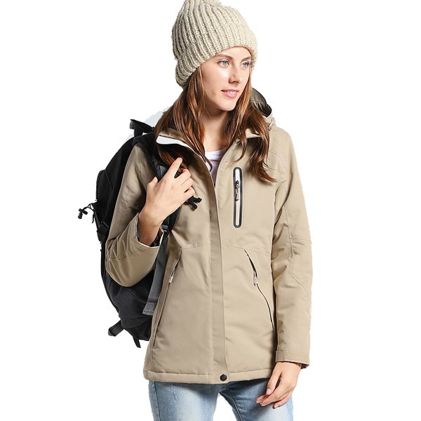 Men's and women's thick USB-heated cotton jackets for the winter that are waterproof outside and suitable for hiking, camping, and climbing. Au+hentic Sport Spot