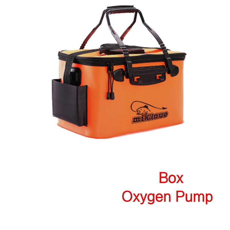 EVA Portable Fishing Bag Folding Thicken Live Fishing Box Tank Bucket Camping Fishing Tackle Fishbox Storage Bag Au+hentic Sport Spot