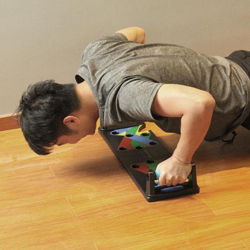 9 in 1 Push-Up Board for Strength Training Male Exercise Equipment Push Up Support Board for Home Training Arm and Chest Muscle Push-Up Board with Various Functions and Home Training with Carbon Fiber Au+hentic Sport Spot