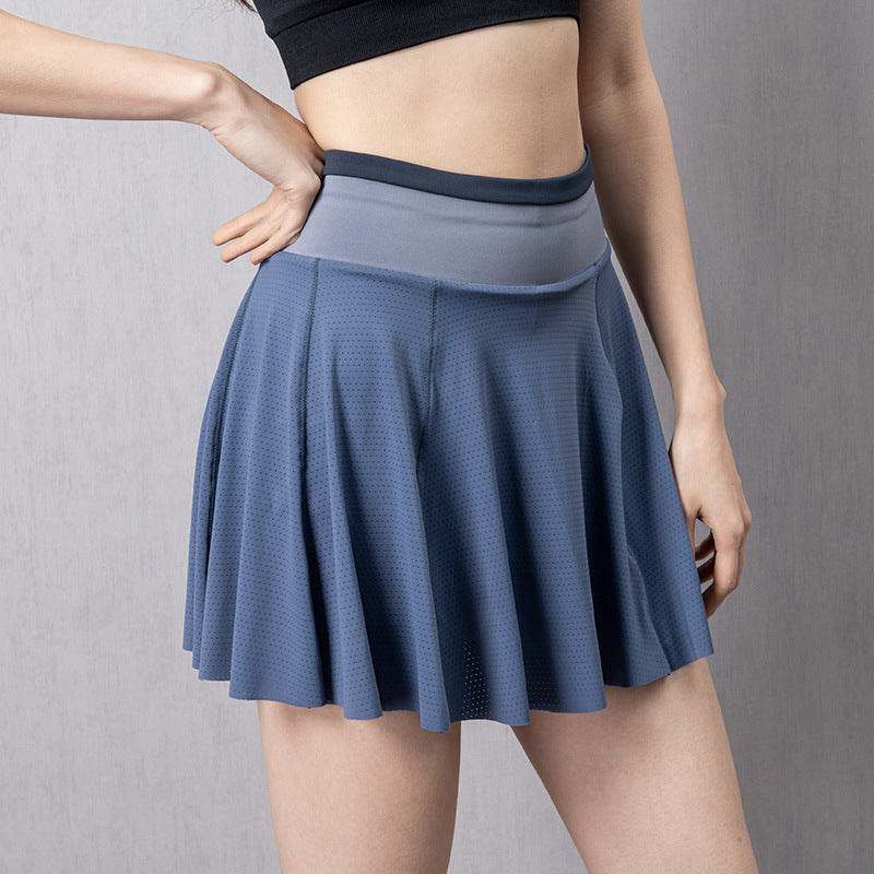 Women Tennis Skirts Running Golf Sports Gym Fitness Shorts Phone Pocket High Waist Sport Skoirt Au+hentic Sport Spot