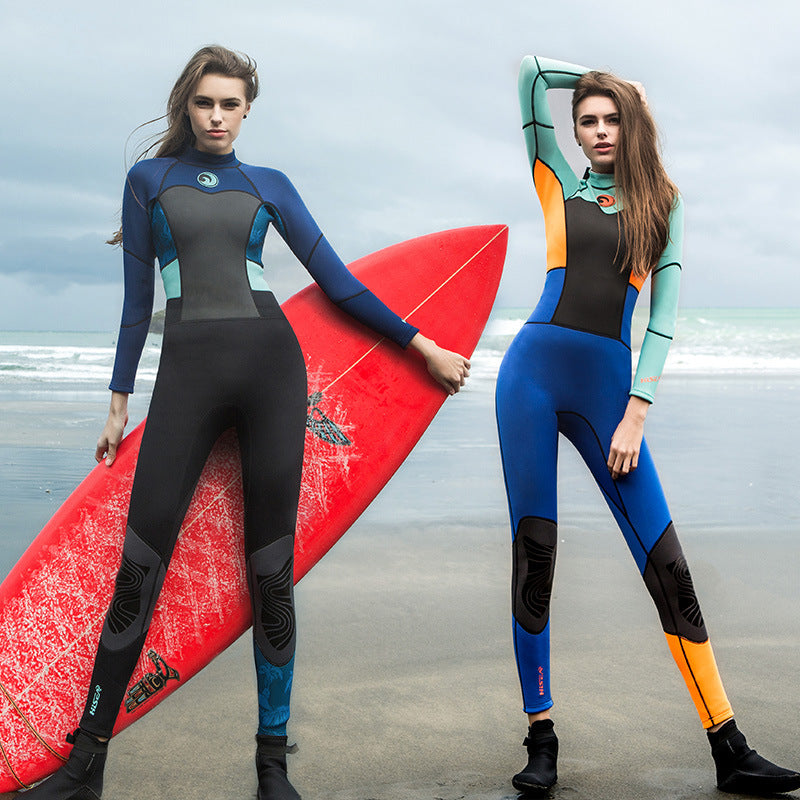 WaveChaser Women's Full Body Wetsuit: One-Piece Surfing Suit for Maximum Coverage and Protection Au+hentic Sport Spot