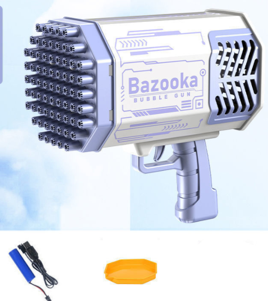 Bubble Gun Rocket Bubble Blower Bubbles Machine Gun Shape Automatic Blower With Light Toys For Kids Au+hentic Sport Spot