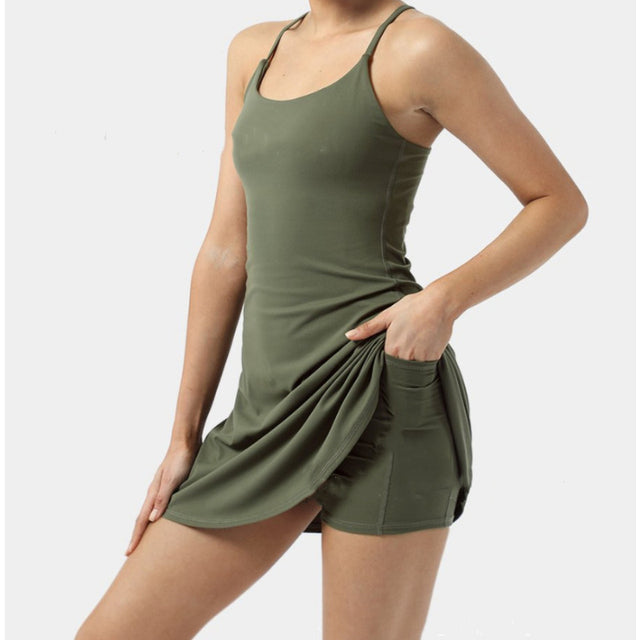 Tennis Dress Women Slip Dresses Sport Skirt Shorts Au+hentic Sport Spot