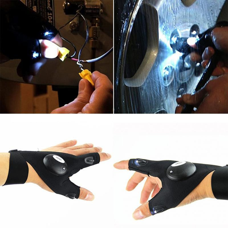 LED Night Lights Multifunctional Lights Fishing Lights gloves Car Repair Lights Gloves Au+hentic Sport Spot