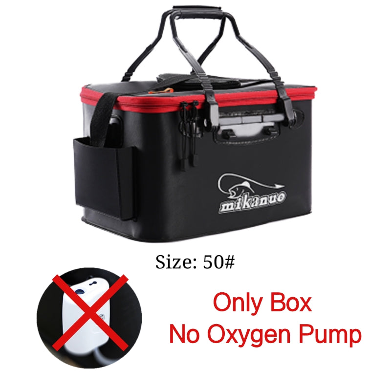 EVA Portable Fishing Bag Folding Thicken Live Fishing Box Tank Bucket Camping Fishing Tackle Fishbox Storage Bag Au+hentic Sport Spot