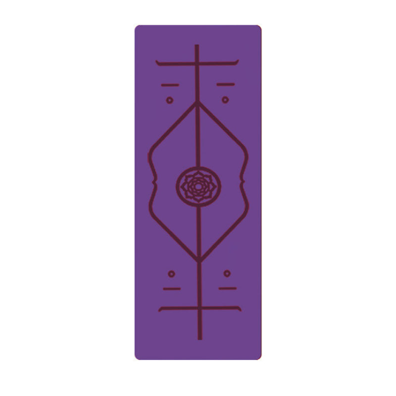 "Eco-Friendly Non-Slip Yoga Mat with Position Lines for Sweat-Resistant Workouts Au+hentic Sport Spot