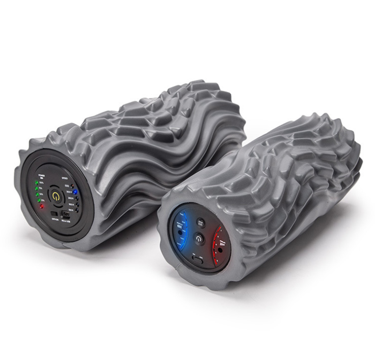 VibraRoll: Next-Gen Electric Foam Roller for Deep Muscle Massage & Relaxation Vibrating Foam Roller Yoga Massager for Deep Muscle Massage, Soreness Relief, and Relaxation Vibration Acupressure message Au+hentic Sport Spot