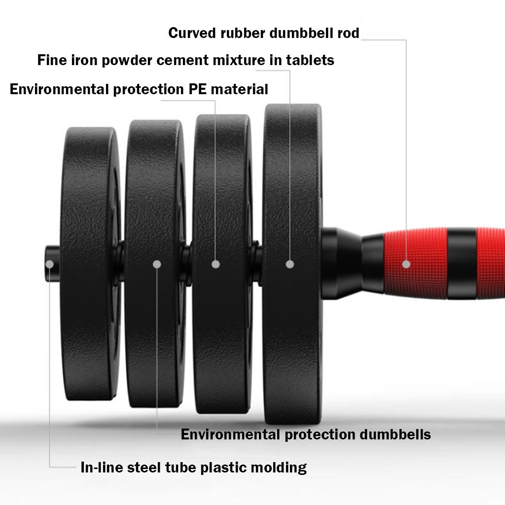 Adjustable Barbell W/ Multi Use, Adjustable Dumbbell Set for Home Workouts, Multi Use Gym Equipment, W/ Rubber Protective Covers to Prevent Slipping, Home, Gym 88LB Adjustable Dumbbell Set, Environmental Friendly Dumbbell Barbell For Home Gym Use Au+hentic Sport Spot