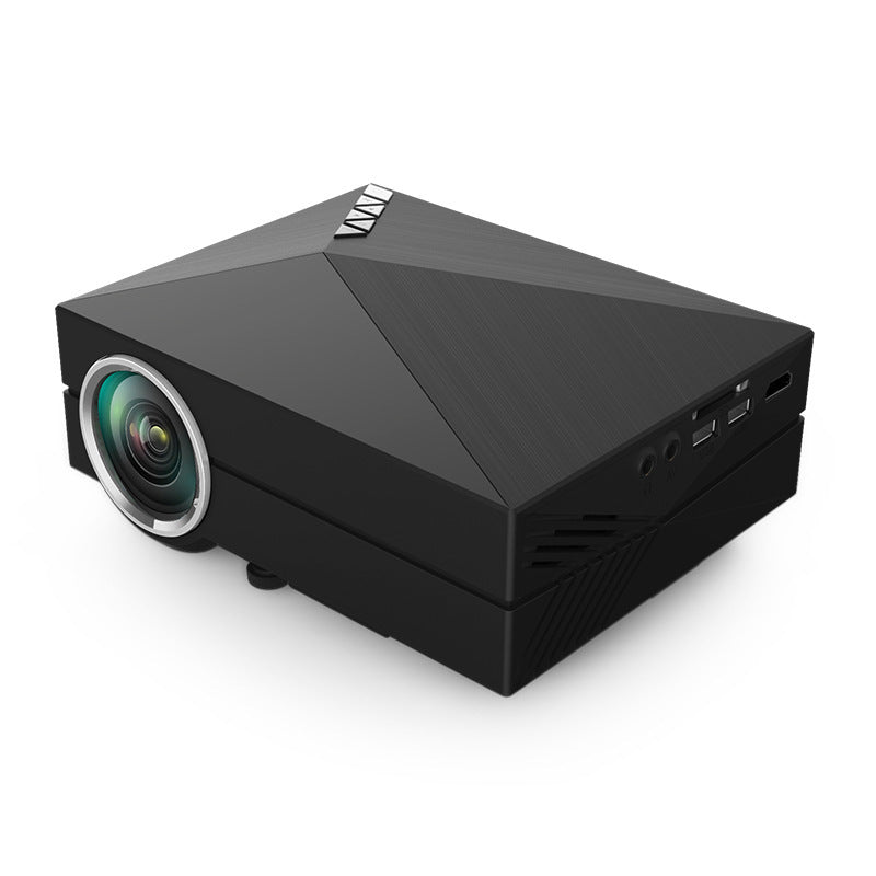 Home Mini Projector Multimedia LCD LED Home Cinema Theater Projector with Keystone USB AV SD HDMI VGA Port, Mini Portable Video Projector Au+hentic Sport Spot
