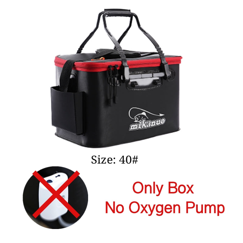 EVA Portable Fishing Bag Folding Thicken Live Fishing Box Tank Bucket Camping Fishing Tackle Fishbox Storage Bag Au+hentic Sport Spot