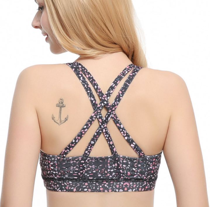 Athletic Sports Bra Performance Sports for Gym Yoga Exercise Running Seamless Padded Sports Bra Au+hentic Sport Spot