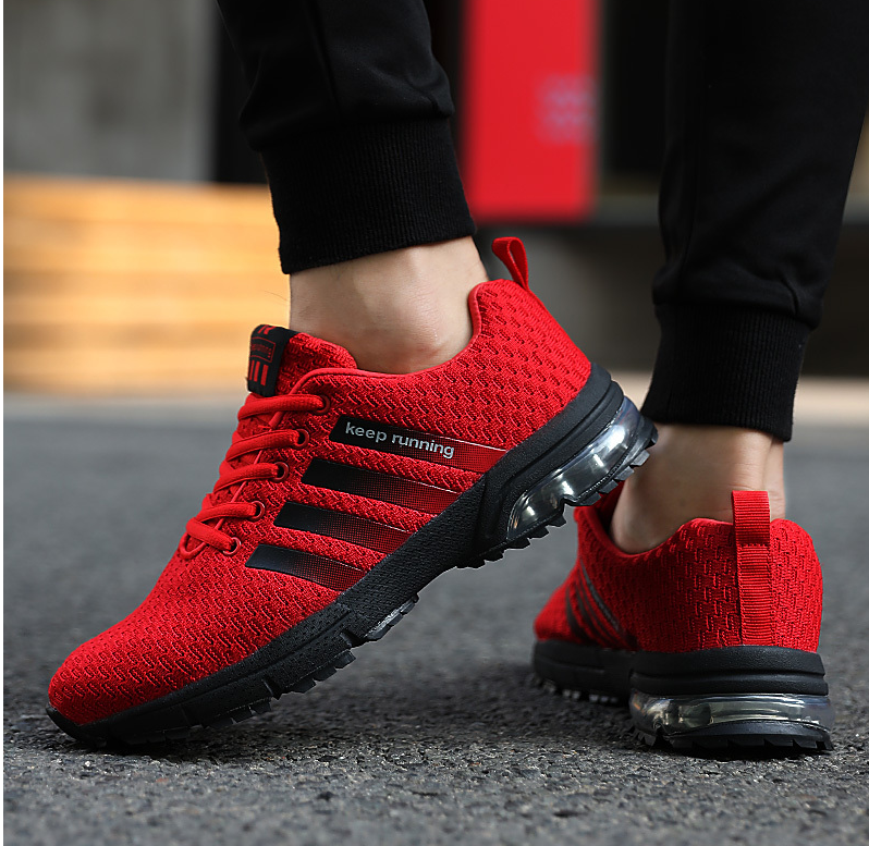 Men's and Women's Shoes Breathable Mesh Outdoor Men and Women Running Shoes Sports Shoes Fitness Jogging Shoes Au+hentic Sport Spot
