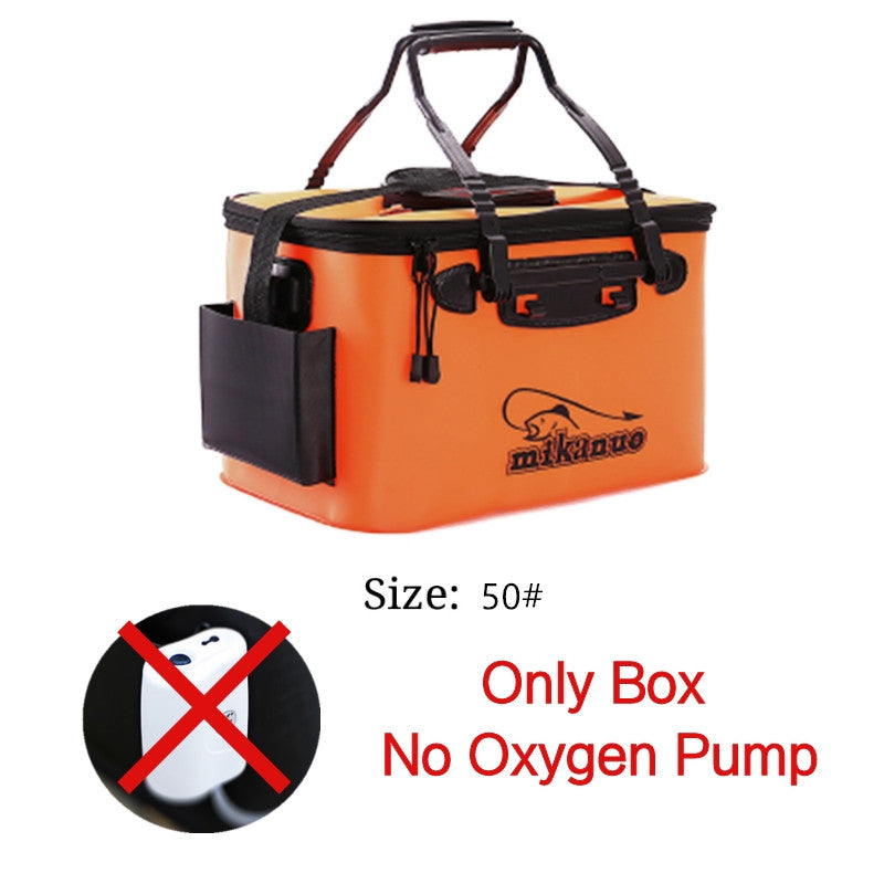 EVA Portable Fishing Bag Folding Thicken Live Fishing Box Tank Bucket Camping Fishing Tackle Fishbox Storage Bag Au+hentic Sport Spot