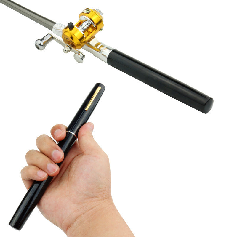 Pen Fishing Rod Telescopic Fishing Rod and Spinning Reel Kit, Premium Pocket Collapsible Fishing Pole, and Pen Fishing Rod Set Au+hentic Sport Spot