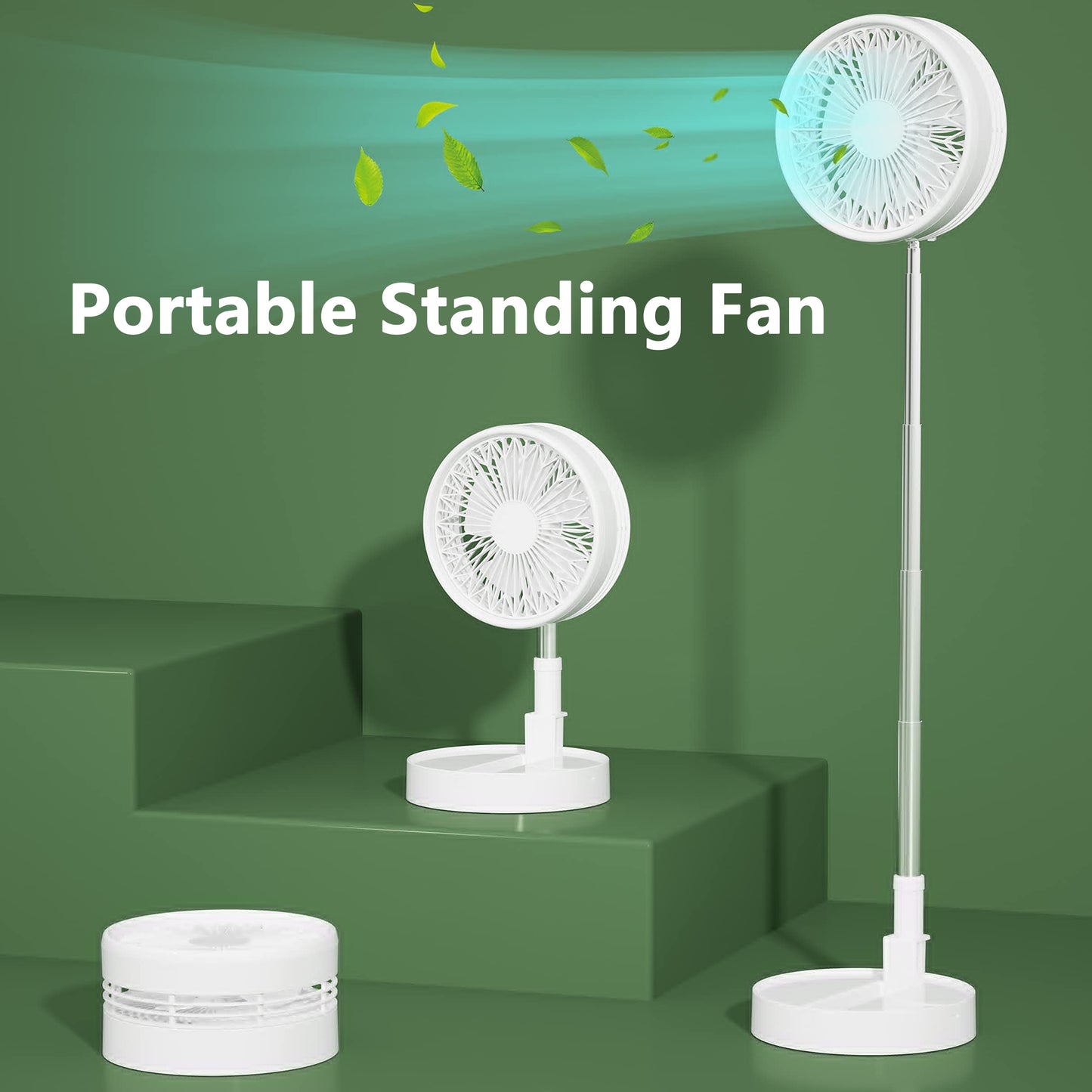 Portable Fan USB Charging Portable Mini Multi-function Fan For use when traveling, at home, at the office, or outdoors, there are portable rechargeable table fans, cordless foldable fans, pedestal standing desk fans containing USB Powered Batteries Au+hentic Sport Spot