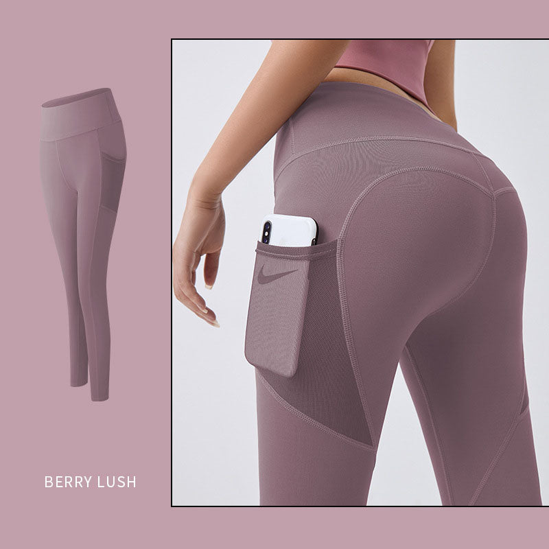 Women's Pocketed Yoga Leggings - Tummy Control Gym Tights for Exercise, Gym ,Jogging, Workouts Au+hentic Sport Spot