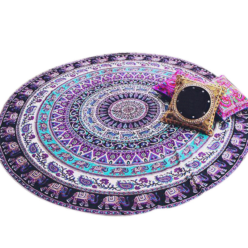 Circle Round 5' Yoga Mat Meditation Pilates Yoga Mat Au+hentic Sport Spot