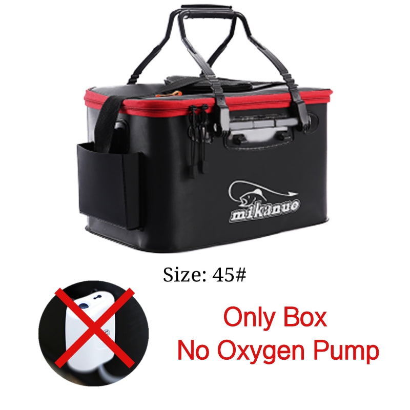 EVA Portable Fishing Bag Folding Thicken Live Fishing Box Tank Bucket Camping Fishing Tackle Fishbox Storage Bag Au+hentic Sport Spot