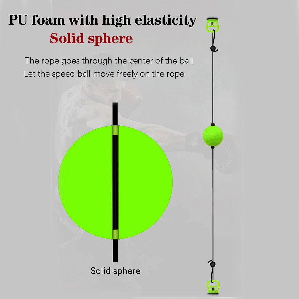 Boxing Quick Reflex Trainer Speed Ball for Punching Speed Training Combat Sports Au+hentic Sport Spot