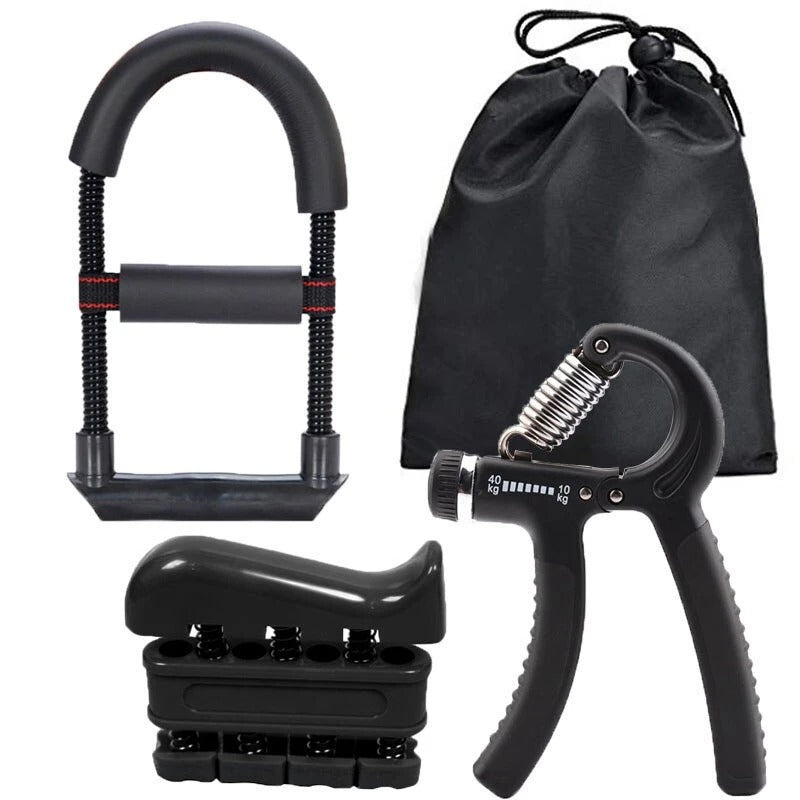 Hand Strengthening Set Finger strengthening for hand exercises and hand grip exerciser Strengthening Hand Grip (3 Pack) Adjustable resistance for the forearm exerciser Adjustable handle arm strength hand gripper, finger stretcher, grip ring Au+hentic Sport Spot