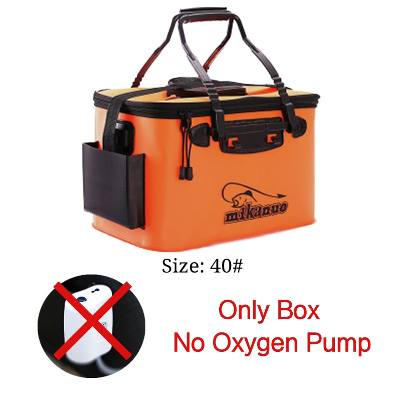 EVA Portable Fishing Bag Folding Thicken Live Fishing Box Tank Bucket Camping Fishing Tackle Fishbox Storage Bag Au+hentic Sport Spot