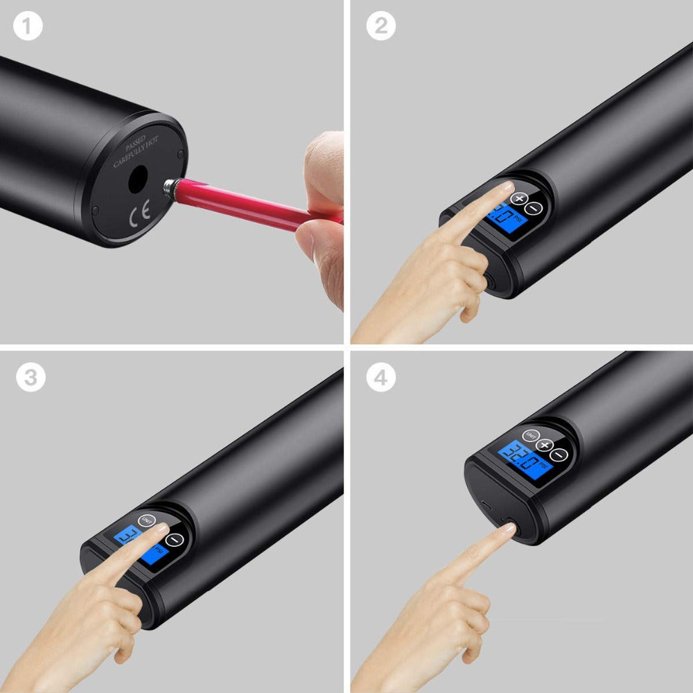 Portable Electric high pressure pump for Tires, Basketball, Volleyball, Soccer, Football, and other sports Portable Electric Tire Inflator with 150 PSI Air Pump High Pressure Air Pump Rechargeable Au+hentic Sport Spot