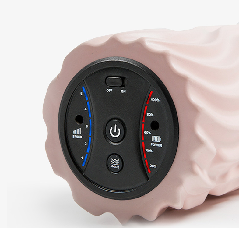 VibraRoll: Next-Gen Electric Foam Roller for Deep Muscle Massage & Relaxation Vibrating Foam Roller Yoga Massager for Deep Muscle Massage, Soreness Relief, and Relaxation Vibration Acupressure message Au+hentic Sport Spot
