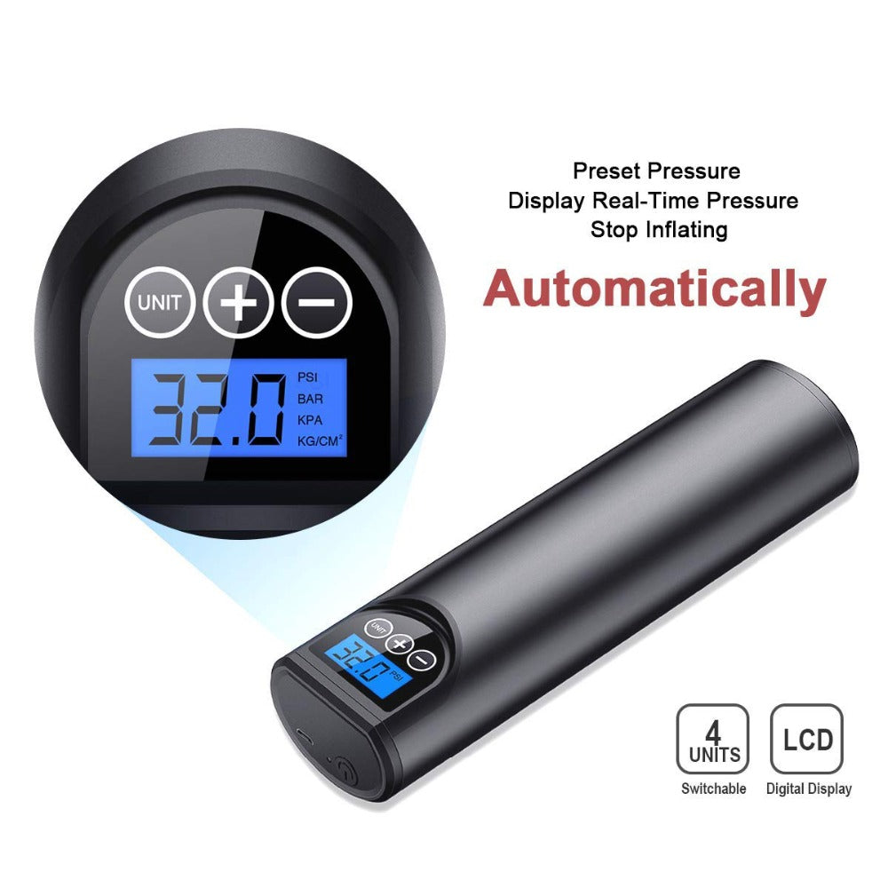 Portable Electric high pressure pump for Tires, Basketball, Volleyball, Soccer, Football, and other sports Portable Electric Tire Inflator with 150 PSI Air Pump High Pressure Air Pump Rechargeable Au+hentic Sport Spot
