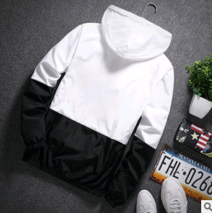 Windbreaker Zip Up Jacket Hooded Jacket Lightweight Zip-up Jacket Outerwear, Hooded Windbreaker Jacket Au+hentic Sport Spot