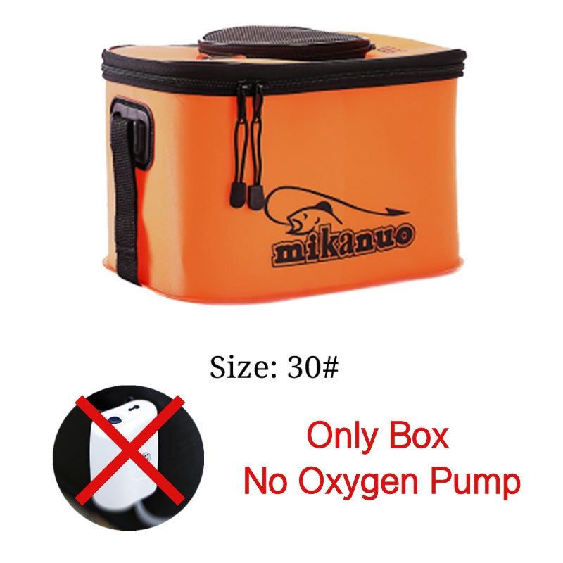 EVA Portable Fishing Bag Folding Thicken Live Fishing Box Tank Bucket Camping Fishing Tackle Fishbox Storage Bag Au+hentic Sport Spot