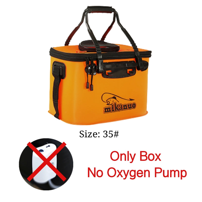 EVA Portable Fishing Bag Folding Thicken Live Fishing Box Tank Bucket Camping Fishing Tackle Fishbox Storage Bag Au+hentic Sport Spot