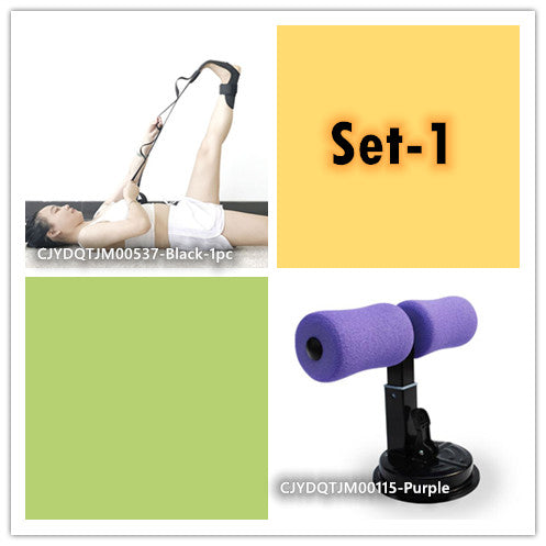 Core Strengthening Home Kit for Home Gym, Abdominal Muscle Exercise and Training Kit, Total Body training, Ab Trainer Sit Up Bar for Floor With Sit Up Assistant Device Core Strengthening Device with Suction Cup. Au+hentic Sport Spot