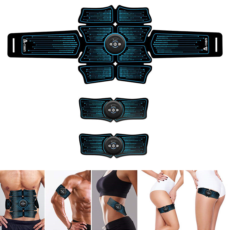 Ab Muscle Toner, Abdominal Stimulator, Toning Agent Exercise Equipment EMS, Abs Stimulator, Abdominal Belt Stimulator, Abdominal Toner Device for Muscles Device is Portable On the Go Fitness Sticker That Stimulates Muscle Au+hentic Sport Spot