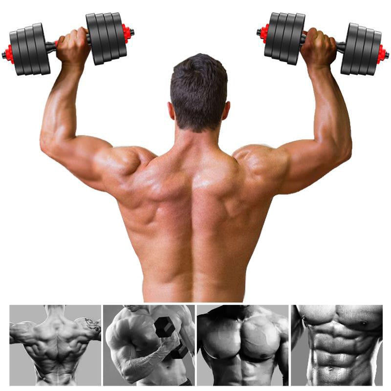 Adjustable Barbell W/ Multi Use, Adjustable Dumbbell Set for Home Workouts, Multi Use Gym Equipment, W/ Rubber Protective Covers to Prevent Slipping, Home, Gym 88LB Adjustable Dumbbell Set, Environmental Friendly Dumbbell Barbell For Home Gym Use Au+hentic Sport Spot