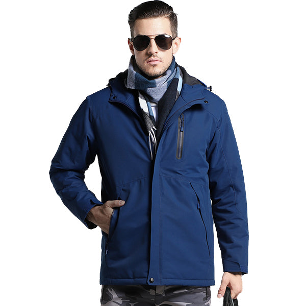 Men's and women's thick USB-heated cotton jackets for the winter that are waterproof outside and suitable for hiking, camping, and climbing. Au+hentic Sport Spot