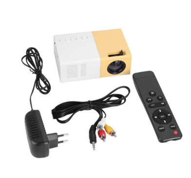Mini 1080P Portable Projector 3D Hd Yg300 Mini Projector with USB Audio and LED Home Entertainment HDMI Compatibility Au+hentic Sport Spot