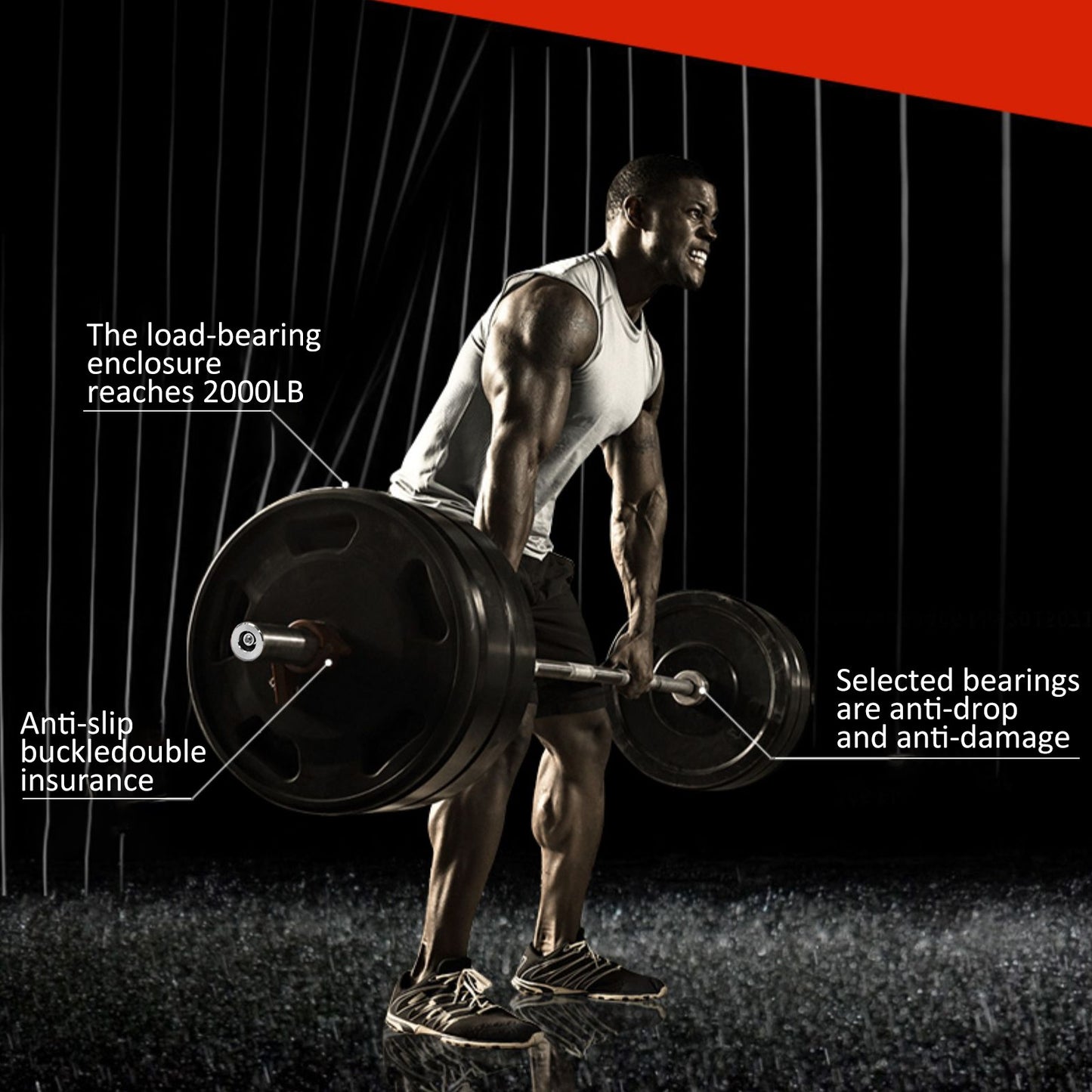 Barbell Olympic Barbell Bar for Weight Training & Powerlifting for Home Fitness Workout Strength Training Exercise Equipment Bench Bar Strength Training, Olympic Barbell Set, Home exercise gear Strength Training at Home Equipment Au+hentic Sport Spot