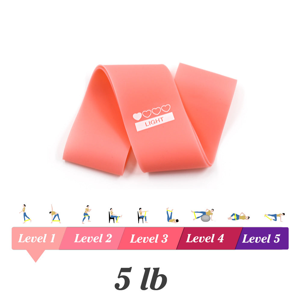 Elastic Resistance Bands for Yoga, Pilates, and Fitness - 0.35mm-1.1mm Strengths - Indoor/Outdoor Workout Equipment Au+hentic Sport Spot