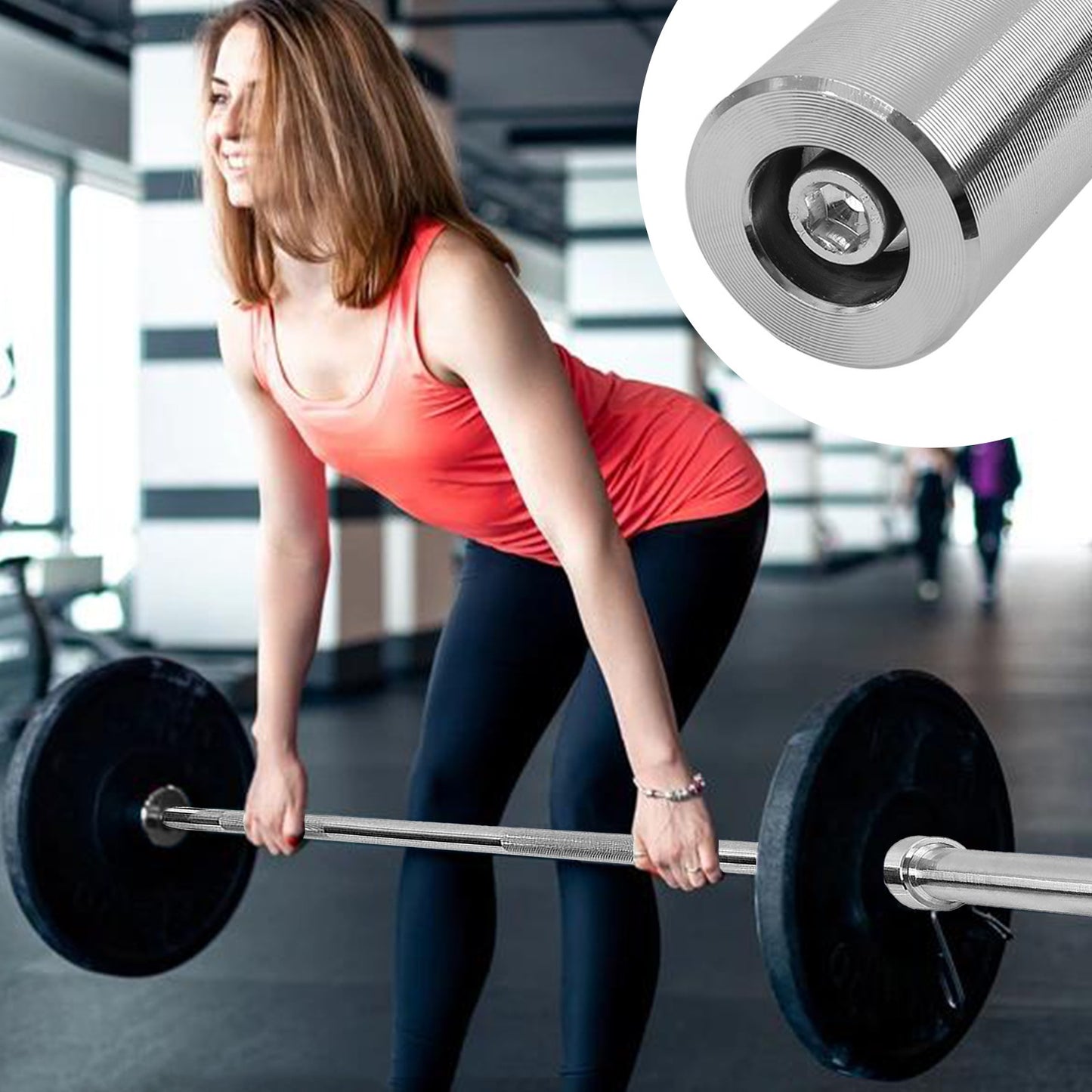 Barbell Olympic Barbell Bar for Weight Training & Powerlifting for Home Fitness Workout Strength Training Exercise Equipment Bench Bar Strength Training, Olympic Barbell Set, Home exercise gear Strength Training at Home Equipment Au+hentic Sport Spot