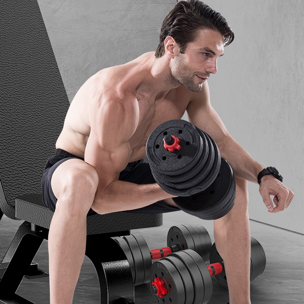 Adjustable Barbell W/ Multi Use, Adjustable Dumbbell Set for Home Workouts, Multi Use Gym Equipment, W/ Rubber Protective Covers to Prevent Slipping, Home, Gym 88LB Adjustable Dumbbell Set, Environmental Friendly Dumbbell Barbell For Home Gym Use Au+hentic Sport Spot