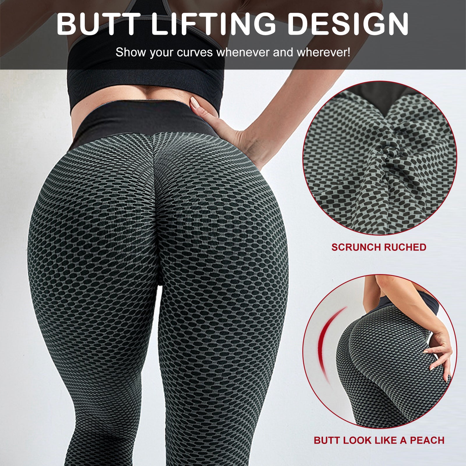 Women's Leggings Women Butt Lifting Workout Tights Plus Size Sports High Waist Yoga Pants Au+hentic Sport Spot