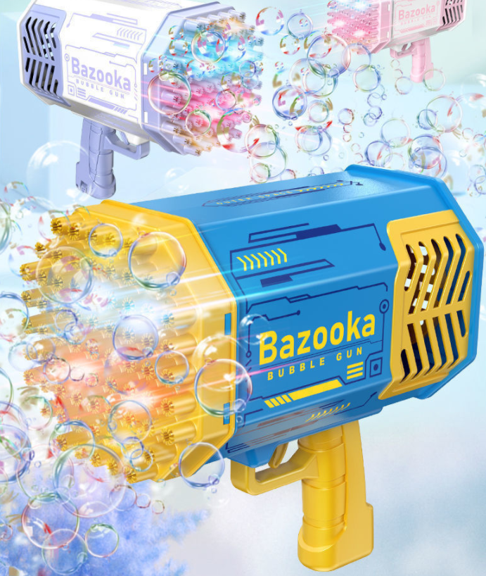 Bubble Gun Rocket Bubble Blower Bubbles Machine Gun Shape Automatic Blower With Light Toys For Kids Au+hentic Sport Spot