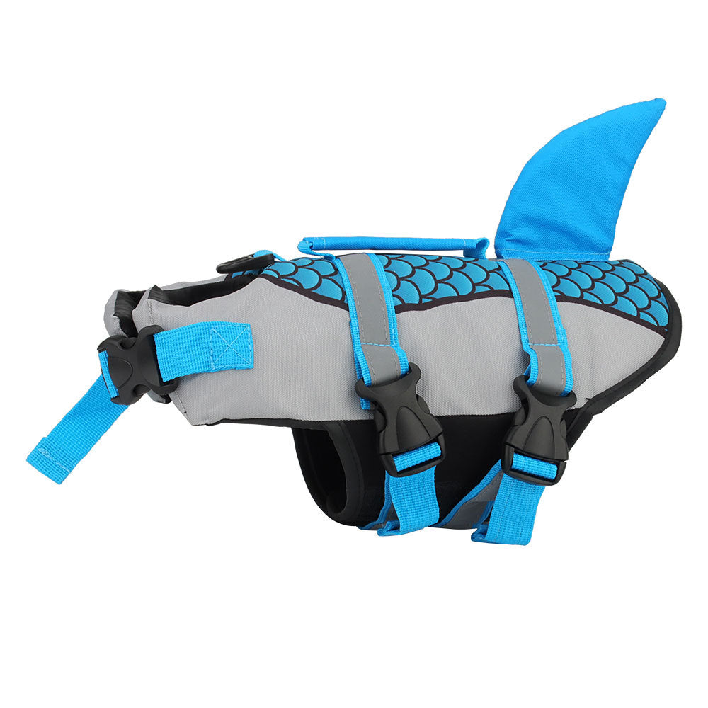 Swim Pet Dog Life Jacket Vest Clothes Life Vest Collar Harness Pets Swimming Summer Swimwear Scales Shark Pet Products Au+hentic Sport Spot